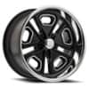 Resto Del Ray 22x8.5 5x120.7 1 ET 72.69 CB Gloss Black/Milled/Diamond Cut Lip (R1022285614713)-1