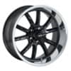 Ridler 650 Matte Black w/Polished Lip (650-5761MB)-1