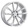 Status Mastadon 22x9.5 5x127 25 ET 76.1 CB Silver with Brushed Machine Face (2295MST255127S76)-1