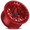 TIS Offroad 555MRT Machined with Gloss Red Tint Clear Coat and Cast Lgo Lip Bolts 2