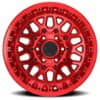 TIS Offroad 555MRT Machined with Gloss Red Tint Clear Coat and Cast Lgo Lip Bolts 3