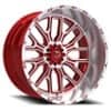 TIS Offroad 560MRL 20x10 8x180 -19 ET 124.3 CB Gloss Red/Machined Face (560MRL-2108919)-1