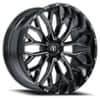 TIS Offroad 565BM 22x12 8x170 -44 ET 125.2 CB Black with Milled Accents (565BM-2228744)-1
