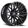 TIS Offroad 566BM 20x9 6x135 18 ET 87.1 CB Black with Milled Accents (566BM-2096318)-1