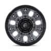 Fuel D825 Traction Matte Gunmetal w/Black Ring-3