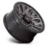 Fuel D825 Traction Matte Gunmetal w/Black Ring-2