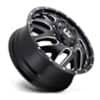 Fuel Triton Dually Front D581 Gloss Black & Milled-2