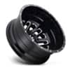 Fuel Triton Dually Rear D581 Gloss Black & Milled-2