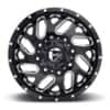 Fuel Triton Dually Front D581 Gloss Black & Milled-3