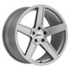 TSW Alloy Ascent 17x8 5x108 40 ET 72.1 CB Matte Titanium Silver (1780ASC405108S72)-1