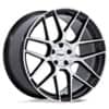 TSW Alloy Lasarthe TW002 17x8 5x112 45 ET 66.6 CB Black Machined (TW002BD17805745)-1