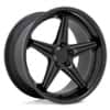 TSW Alloy Launch 19x8.5 5x120 20 ET 76.1 CB Matte Black w/Gloss Lip (1985LCH205120B76)-1