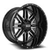 Twisted Off-Road T-25 Billet 22x12 8x165.1 -44 ET 130.1 CB Gloss Black Machined (T2522128165144GBM)-1