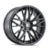 Touren TR93 3293 18x8 5x112 35 ET 66.6 CB Satin Black/Black Rivets (3293-8845B35)-1