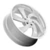 US Mags Desperado 6 - U134 Brushed Silver with Milled Spoke Accents and a Diamond Cut Lip-2