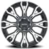 Ultra 123U Scorpion Gloss Black w/Diamond Cut Face and Clear Coat-2