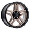 Ultra 258 Prowler Truck Dark 18x9 5x127 10 ET 78 CB Satin Bronze w/Satin Black Lip (258-8973BZ+10)-1