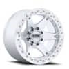 KMC VI Beadlock 17x9 6x139.7 -12 ET 110.1 CB Machined Silver (KM238DX17906012N)-1