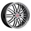 Victor Equipment Lemans 18x11 5x130 36 ET 71.6 CB Hyper Silver with Mirror Cut Lip (1811VIL365130S71)-1
