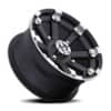 Vision 393 Lock Out ATV Matte Black Machined Lip-2