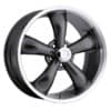 Vision 142 Legend 5 17x7 5x115 6 ET 83 CB Gunmetal Machined Lip (142-7790GM6)-1
