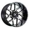 Vision 360 Sliver 20x9 8x165.1 12 ET 125.2 CB Gloss Black Machined Face (360-2981GBMF12)-1