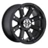 Vision 393 Lock Out ATV 14x8 4x156 -10 ET 131.1 CB Matte Black (393-148156MB4)-1