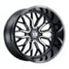 Vision 402 Riot 22x12 5x150 -51 ET 110.2 CB Gloss Black Machined Face (402-22250GBMF-51)-1