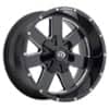 Vision 411 Arc 17x9 5x139.7 12 ET 108 CB Gloss Black Milled Spoke (411-7985MS12)-1