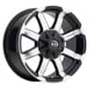 Vision 413 Valor 17x8.5 8x165.1 0 ET 125.2 CB Gloss Black Machined Face (413-7881GBMF0)-1