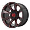 XD Series XD854 Reactor Gloss Black Milled with Red Tint (XD85429035900)-1