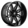XF Off-Road XF-204 24x14 6x135/6x139.7 -76 ET 106.4 CB Gloss Black Milled (XF20424146135139776MB)-1