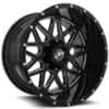 XF Off-Road XF-211 22x12 5x139.7/5x150 -44 ET 110.3 CB Gloss Black Milled (XF21122125139715044GBML)-1