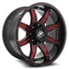 XF Off-Road XF-215 Gloss Black Red Milled (XF21524125139715044GBMLR)-1