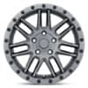 Black Rhino Arches Matte Gunmetal W/Black Lip Edge & Black Bolts-3