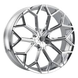 2Crave Number 42 24x10 Blank 6 Lug 15 ET 78.3 CB Chrome