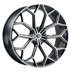 2Crave Number 42 26x10 Blank 6 Lug 15 ET 78.3 CB Gloss Black Machined