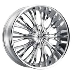 2Crave Number 43 24x9.5 Blank 6 Lug 15 ET 78.3 CB Chrome