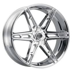 2Crave Number 46 22x9.5 Blank 5 Lug 30 ET 87 CB Chrome