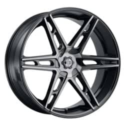 2Crave Number 46 22x9.5 Blank 5 Lug 15 ET 78.3 CB Gloss Carbon Black
