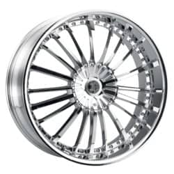 2Crave Number 48 24x10 Blank 5 Lug / Blank 6 Lug 15 ET 78.3 CB Chrome