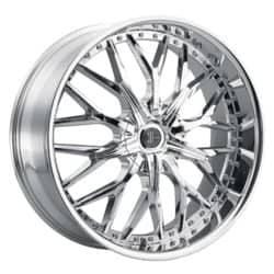 2Crave Number 49 24x10 Blank 5 Lug / Blank 6 Lug 15 ET 78.3 CB Chrome