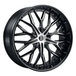 2Crave Number 49 24x10 Blank 5 Lug / Blank 6 Lug 15 ET 78.3 CB Gloss Black Machined