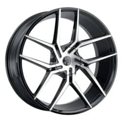 2Crave Number 51 18x8 Blank 5 Lug 35 ET 72.56 CB Gloss Black Machined