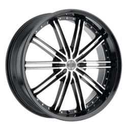 2Crave Number 53 18x8 Blank 5 Lug 35 ET 72.56 CB Gloss Black Machined