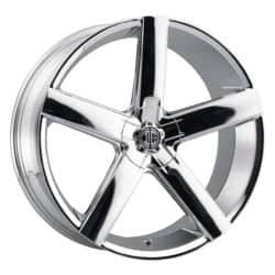 2Crave Number 55 18x8 Blank 5 Lug 35 ET 72.56 CB Chrome