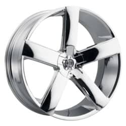 2Crave Number 65 24x10 Blank 5 Lug / Blank 6 Lug 15 ET 78.3 CB Chrome