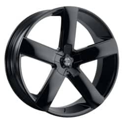 2Crave Number 65 24x10 Blank 5 Lug / Blank 6 Lug 15 ET 78.3 CB Gloss Black