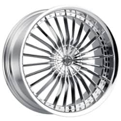 2Crave Number 26 24x8.5 Blank 5 Lug 10 ET 74.1 CB Chrome