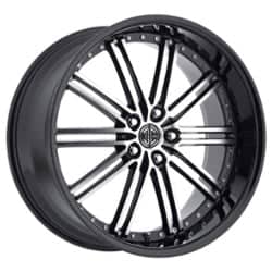 2Crave Number 33 20x8.5 Blank 5 Lug 35 ET 74.1 CB Gloss Black Machined